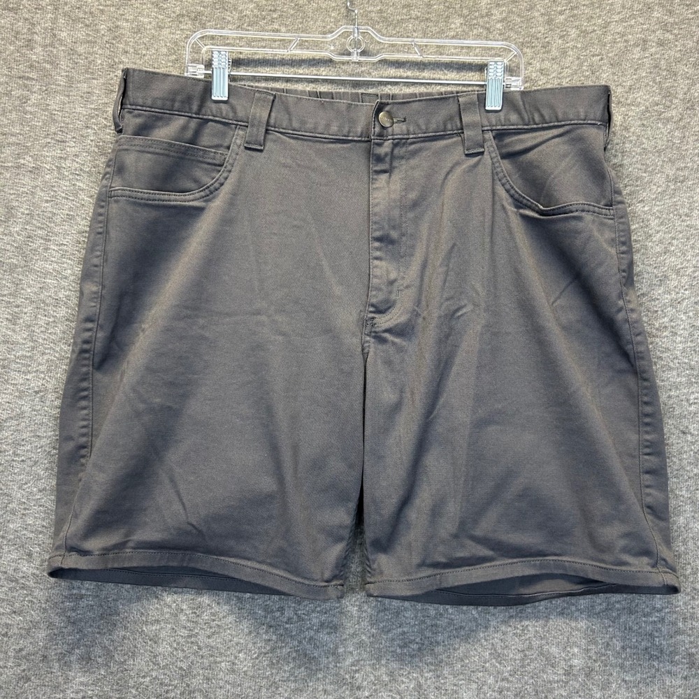 Carhartt Mens Relaxed Fit Canvas Stretch Work Shorts Gray BS6280-M Size 40